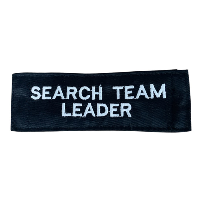 Search Team Leader Embroidered Hook and Loop Badge Medium