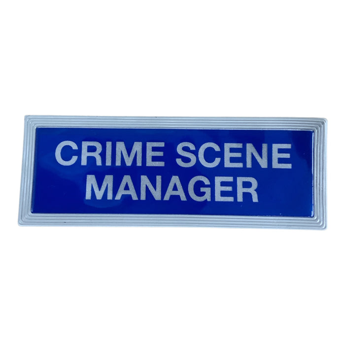 Crime Scene Manager Encapsulated Sew On Badge