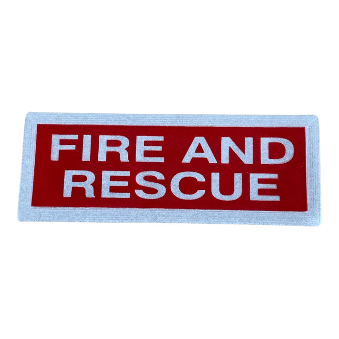 Fire And Rescue Encapsulated Sew On Badge