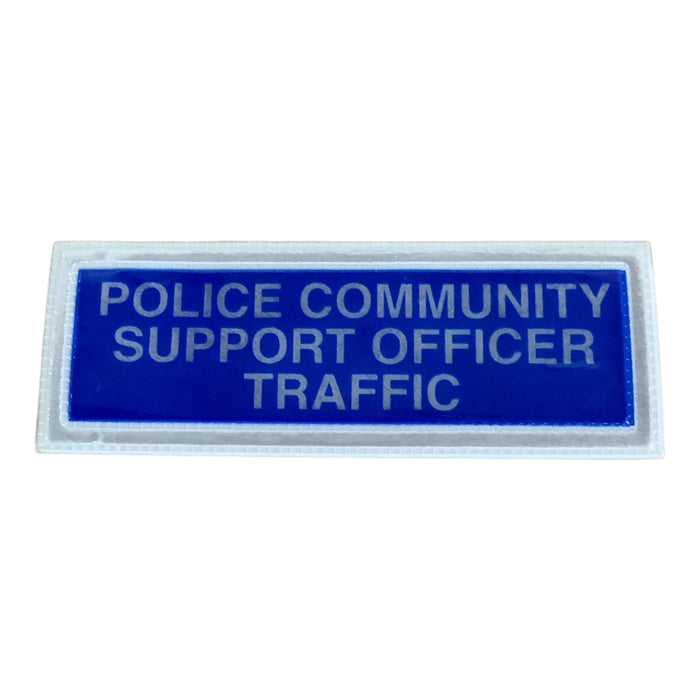 Police Branded Police Community Support Officer Traffic Sew On Badge