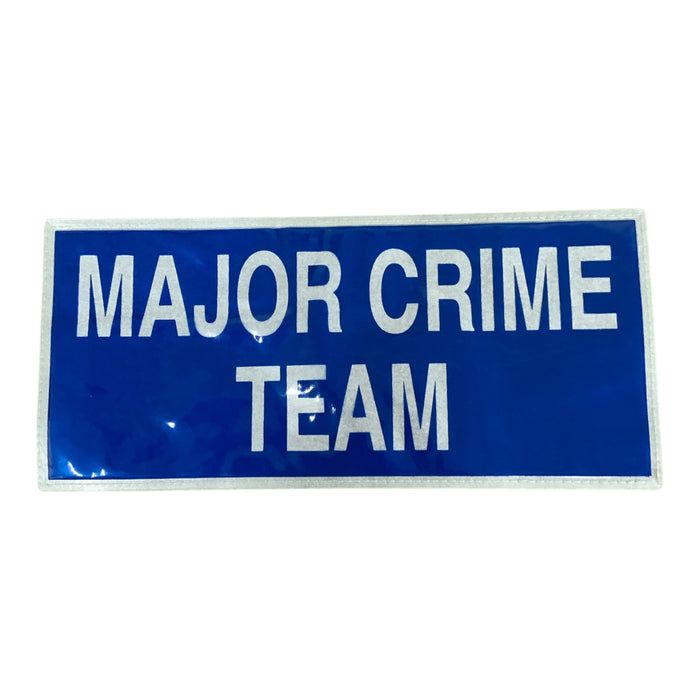 Major Crime Team Encapsulated Reflective Badge Sew On BDG-CAP-MCT