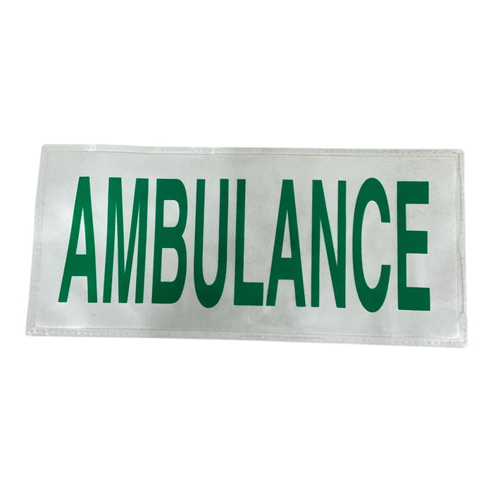 Ambulance Encapsulated Reflective Badge Sew On BDG-CAP-AMB-LGE