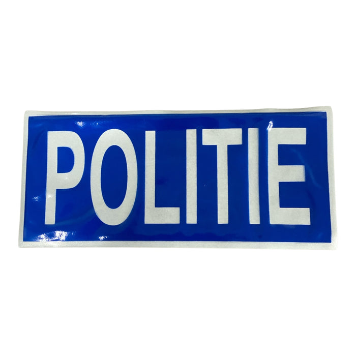 Encapsulated Reflective Politie Badge Sew On