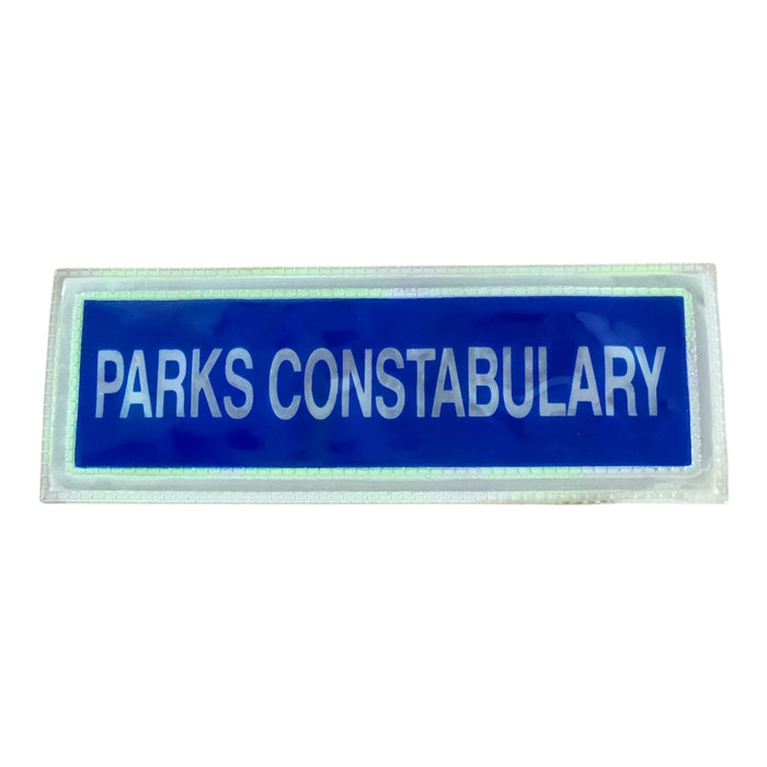 Encapsulated Reflective Obsolete Parks Constabulary Badge Sew On