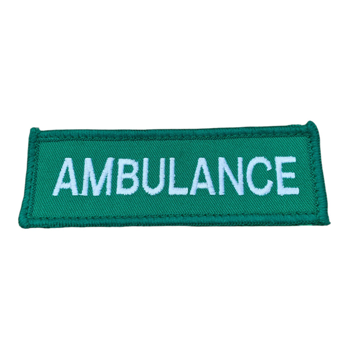 Embroidered Ambulance Badge Hook and Loop