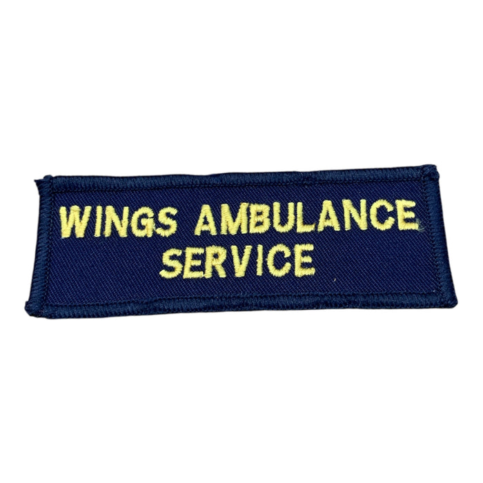 Obsolete Wings Ambulance Service Embroidered Sew On Badge