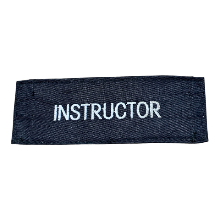 Instructor Embroidered Hook and Loop Badge