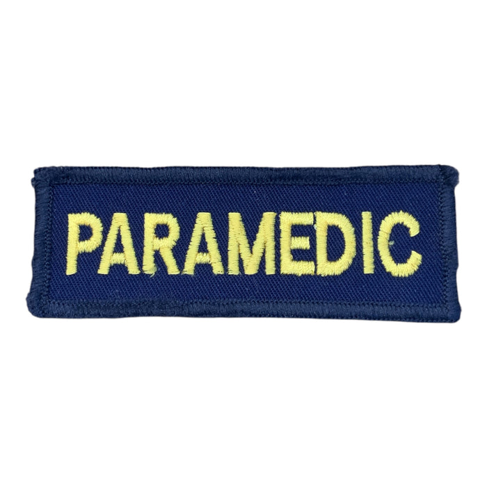 Paramedic Embroidered Sew On Badge