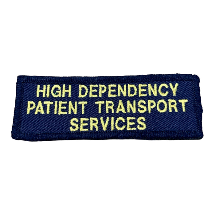 Patient Transport Services Embroidered Sew On Badge