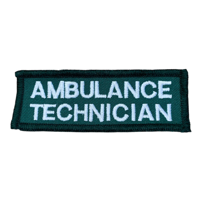 Ambulance Technician Embroidered Sew On Badge