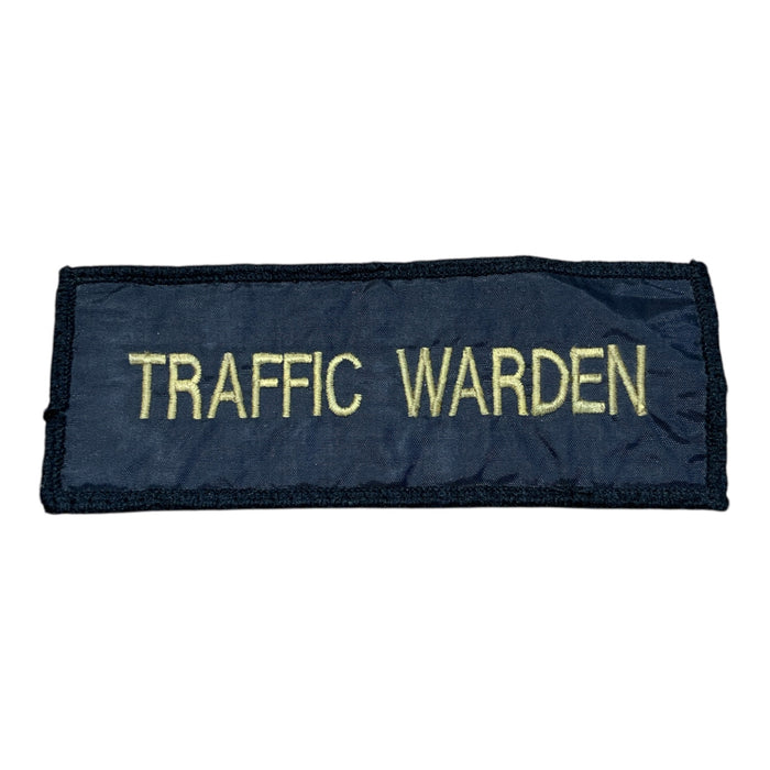 Traffic Warden Embroidered Sew On Badge