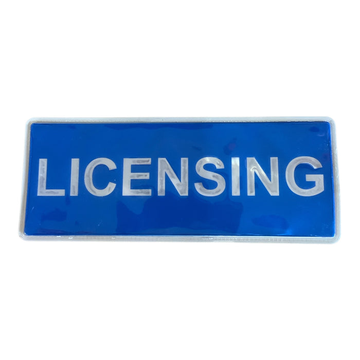 Licensing Encapsulated Sew On Badge