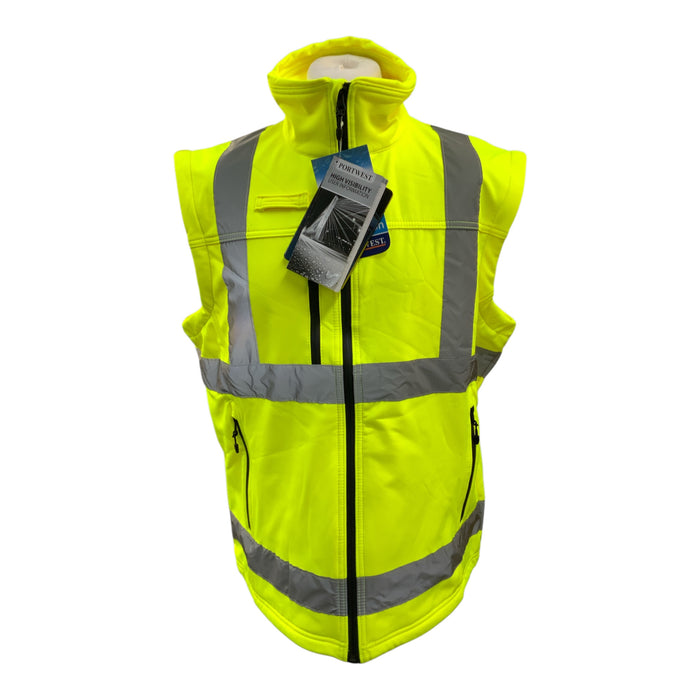 Portwest S428 Hi-Vis 2-in-1 Softshell Yellow Large OF51N