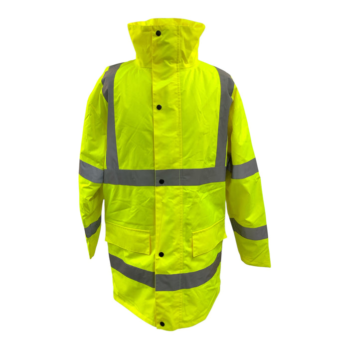 HiVis Yellow Unbranded Medium 3/4 Length Jacket Coat OJ260A