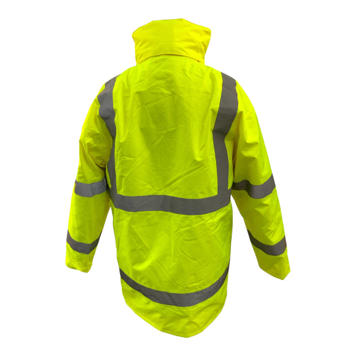 HiVis Yellow Unbranded Medium 3/4 Length Jacket Coat OJ260A