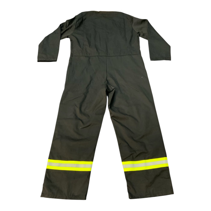 Mechanics Coverall Black Reflective Strips Medium COV-MECH-01