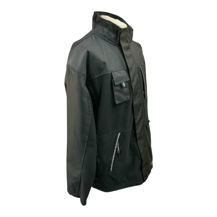 Dickies Eisenhower Fleece Jacket Black Workwear Coat EH63700 2XL OF52A