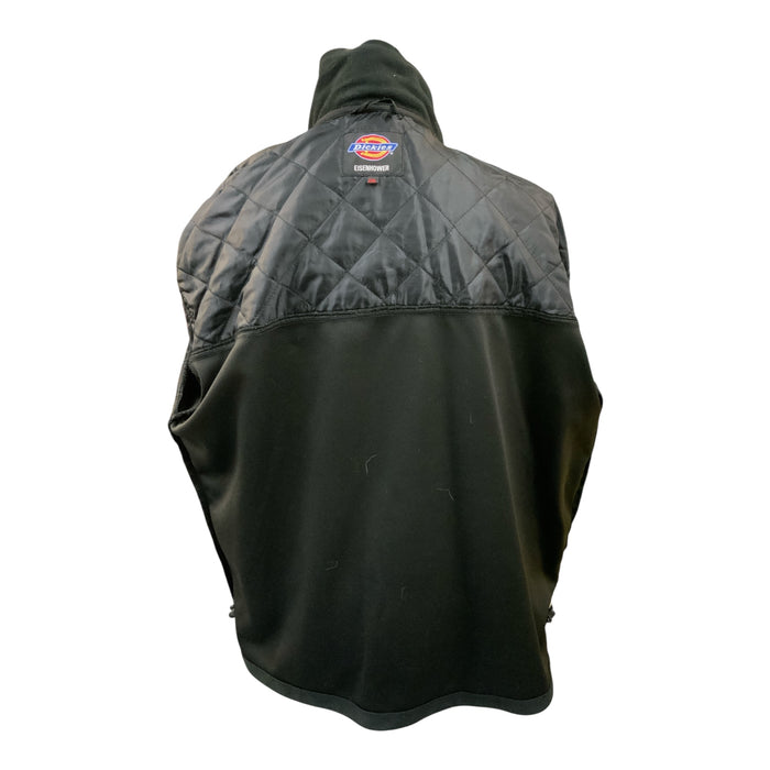 Dickies Eisenhower Fleece Jacket Black Workwear Coat EH63700 2XL OF52A