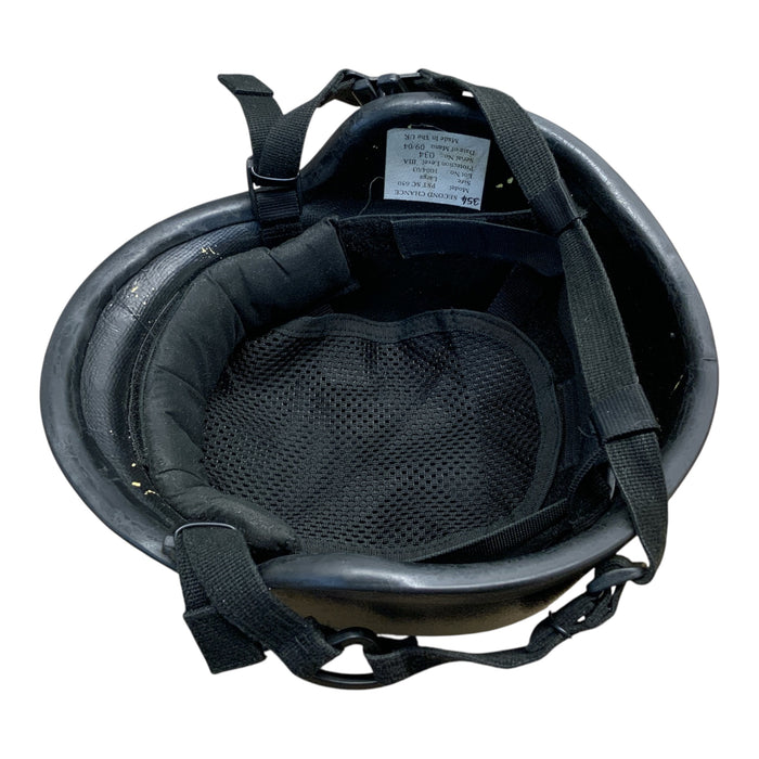 Second Chance PST SC 650 Ballistic Helmet Kevlar IIIA Large OH03B