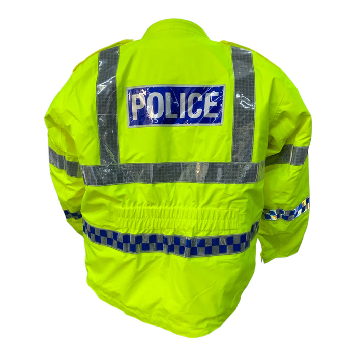 Hi Vis Yaffy Motorcycle Bomber Jacket Police Branded HVC02APOLICE