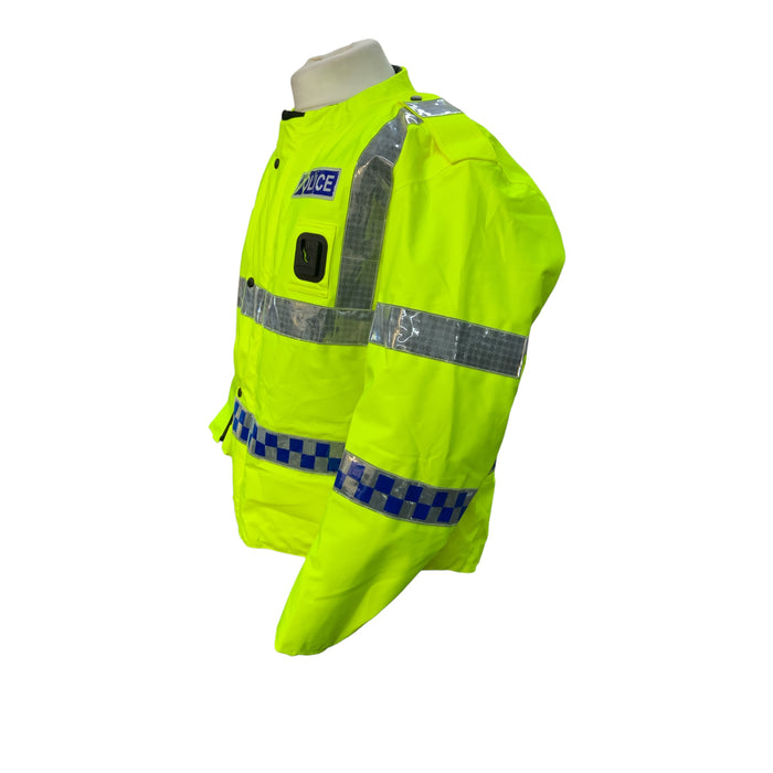 Hi Vis Yaffy Motorcycle Bomber Jacket Police Branded HVC02APOLICE