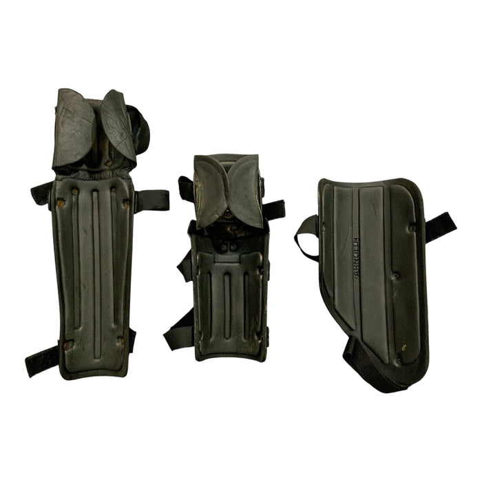 Protective Riot Gear Set Forearm, Thigh & Shin Guards Paintballing Airsoft S04B