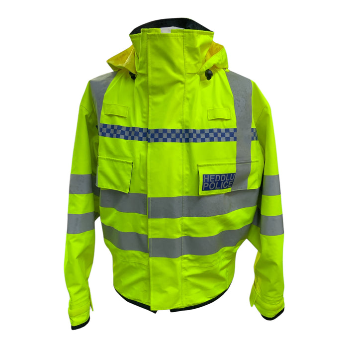Heddlu Police Branded Hi-Vis Goretex Bomber Jacket POL-HVGBJ04A
