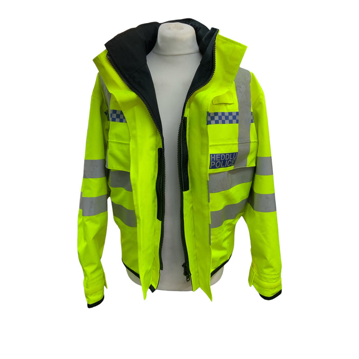 Heddlu Police Branded Hi-Vis Goretex Bomber Jacket POL-HVGBJ04A