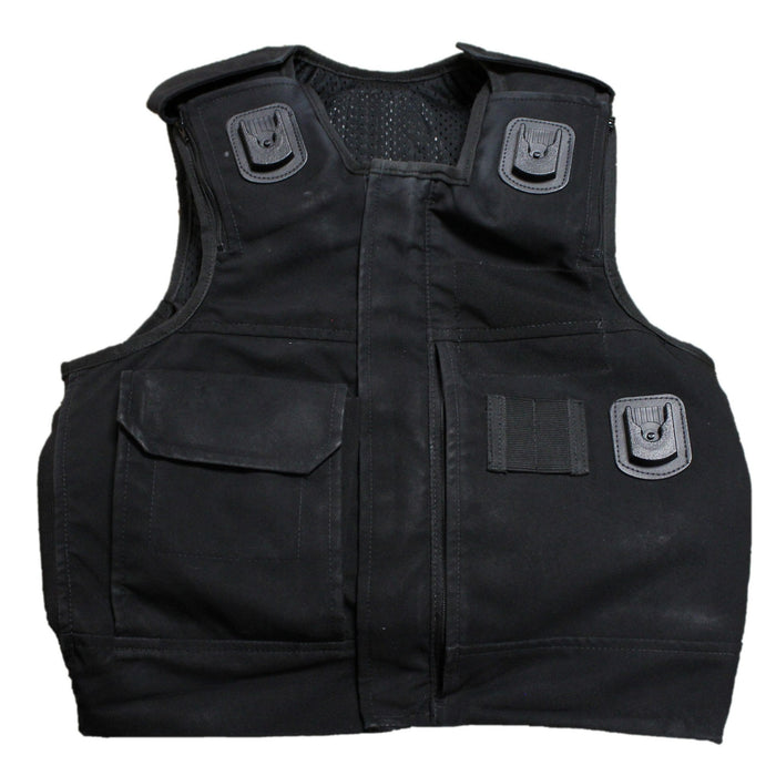 Aegis Stab Vest Body Armour Bullet Proof Black Overt ARM-OVT-BLK-12B
