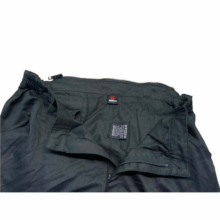 Keela Black Tactical 2 Part Zip Off Overall Coverall Paintballing Airsoft KC04B