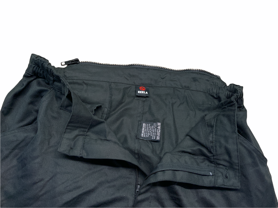 Keela Black Tactical 2 Part Zip Off Overall Coverall Paintballing Airsoft KC04B