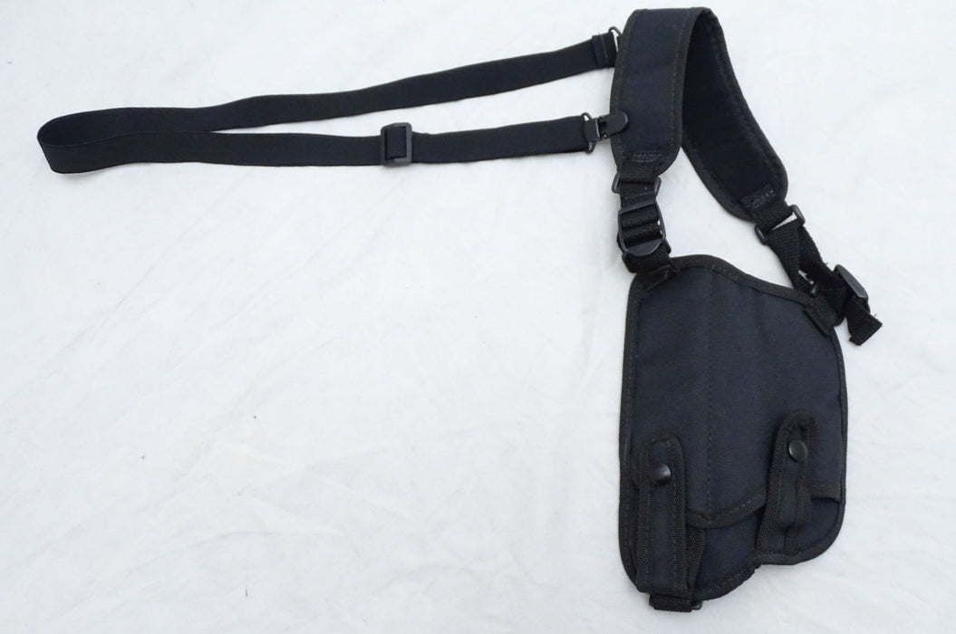 Protec Black Covert Harness Covert Vest With Baton And Cuffs Pouch CH05B