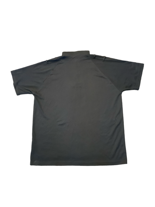Male Black Breathable S/S Wicking Shirt With Epaulette Loops WKS35MAN