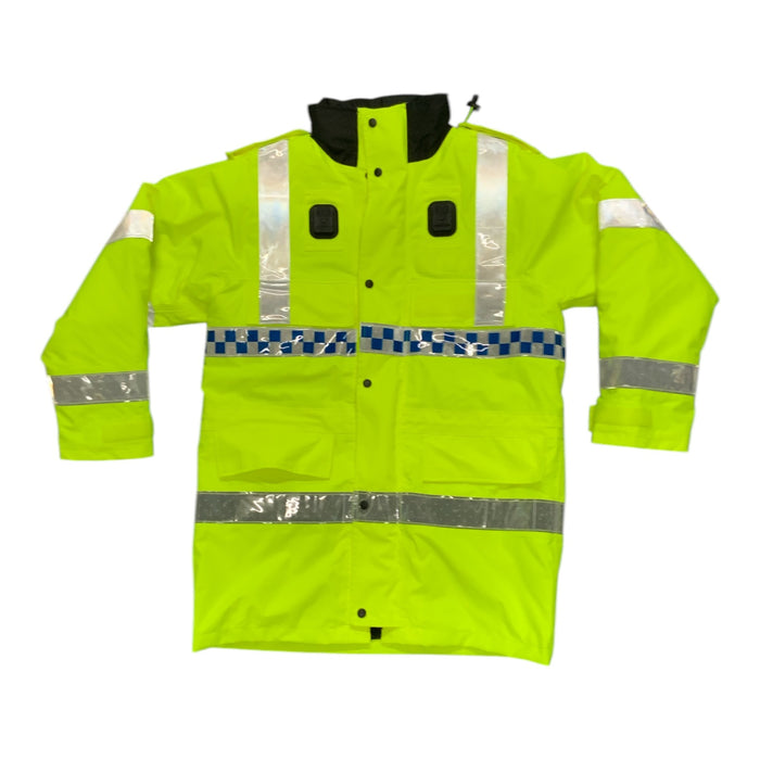 Hi Vis Ex Police Jacket Waterproof Coat Security Traffic Dog Handler HVPC19N