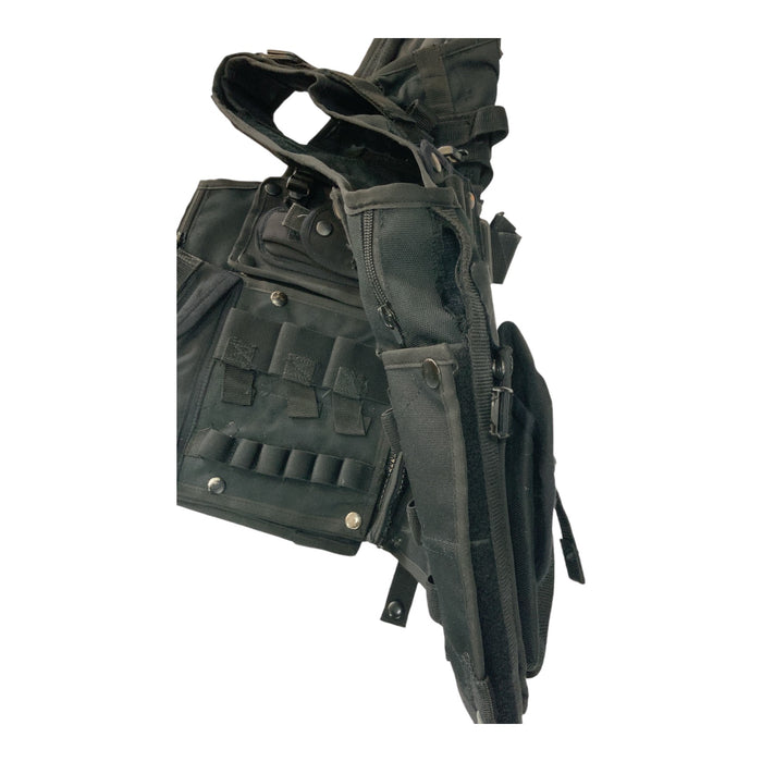 Arktis Tac-Vest Load Bearing Black SAS Combat Airsoft Adjustable