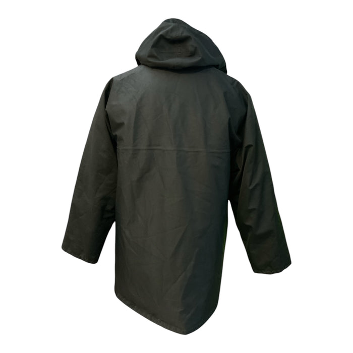 Goretex Ex Police Waterproof Black Lined 3/4 Length Rain Coat Medium OJ204B