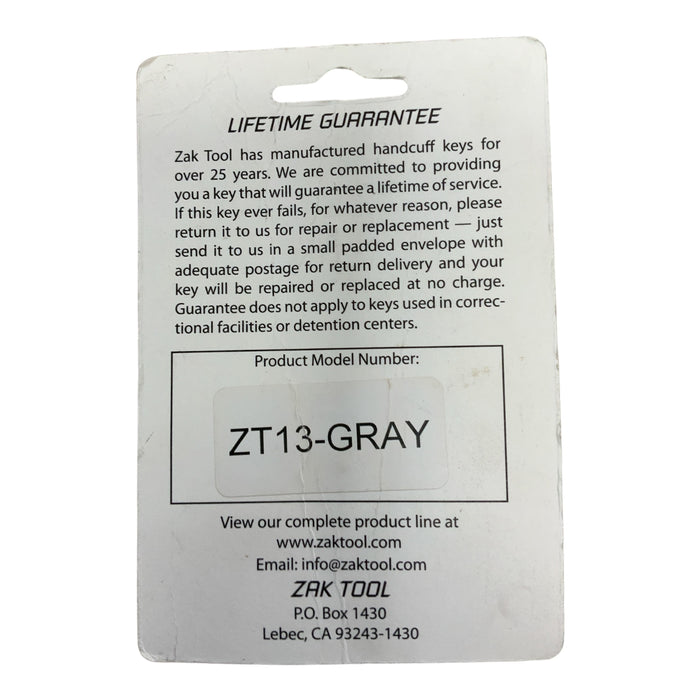 ZakTool Key Handcuff Tactical TCH Hiatts New