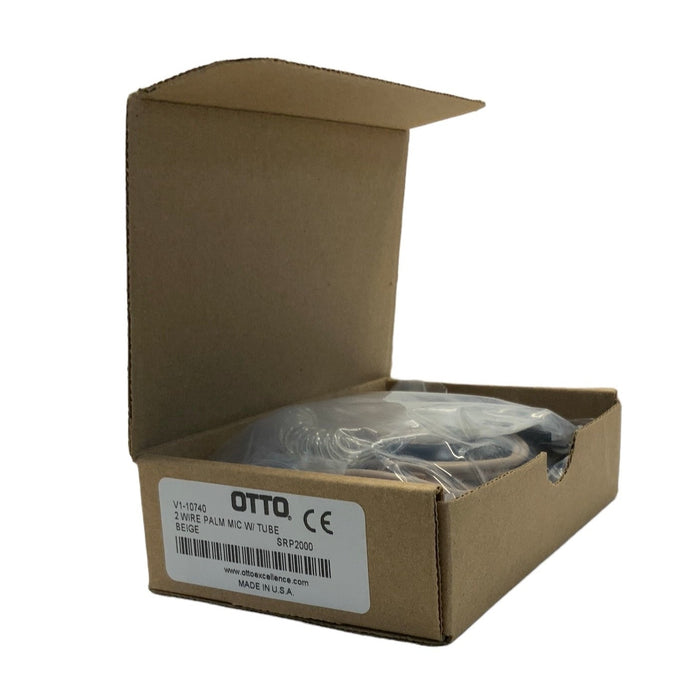 OTTO 2 Wire Palm Microphone Surveillance Kit Heavy Duty Cable Beige EARPIECE07