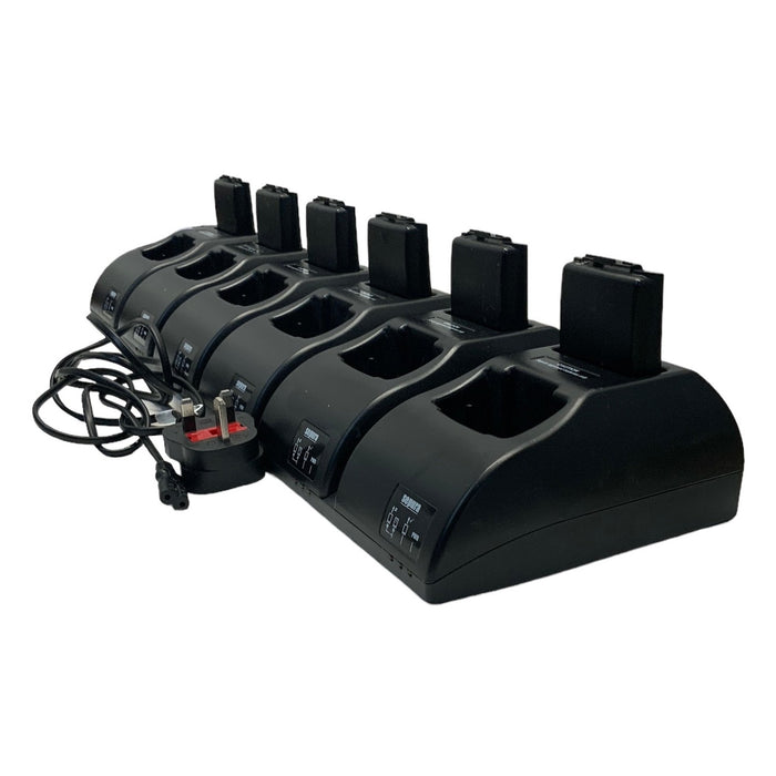 Sepura 6 + 6 Deck Charger 2000/3000 Series Plus 6 Free Batteries CHARGER03