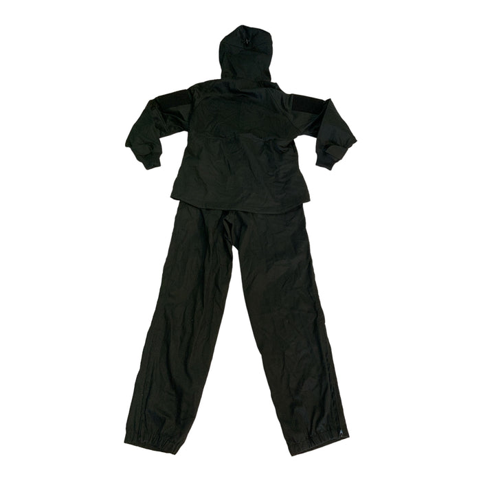 Keela 2 Part Overall Coverall Black Tactical Zip Off Paintballing Airsoft KC04N
