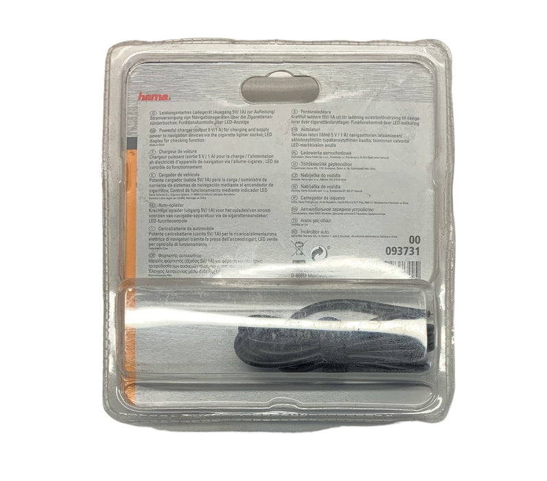 Hama Car Charger 12v Mini USB New CHARGER06