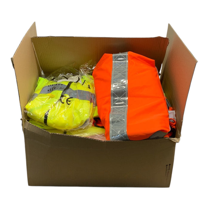 Wholesale Job Lot Bundle Hi-Vis Jackets Vests Lightweight Unisex