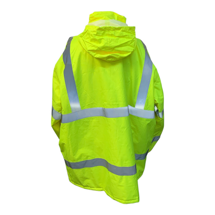 Hivis Viz Ex Police Waterproof Raincoat Security Events 5XLarge