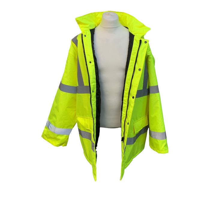 Hivis Viz Ex Police Waterproof Raincoat Security Events 5XLarge