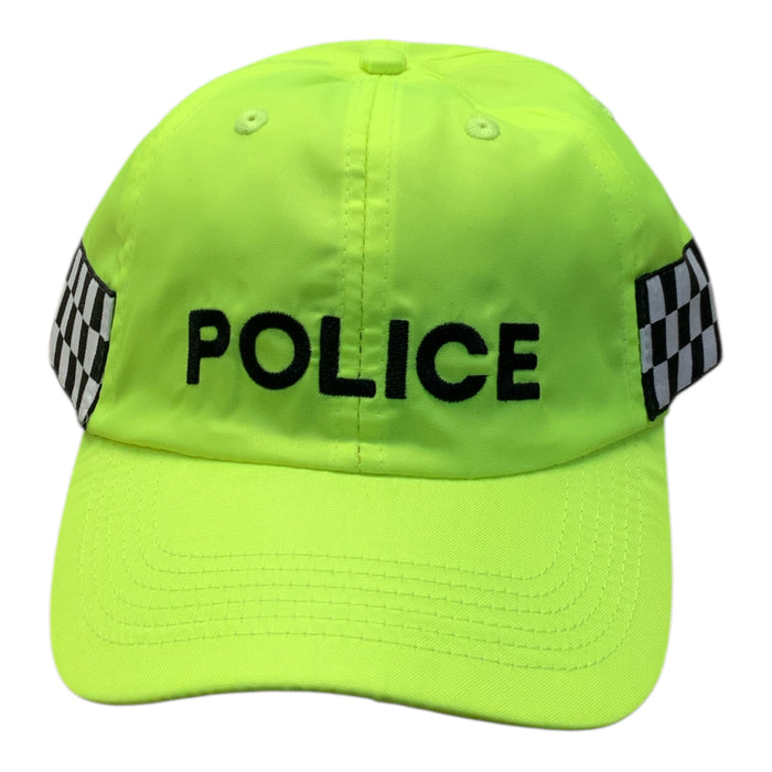 Hivis Yellow Police Branded Baseball Cap HVPOLCAP09