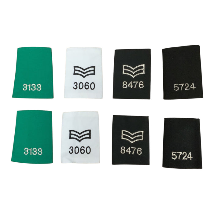 Numbered Rank Slides Various Colours / Ranks Film TV Theatre