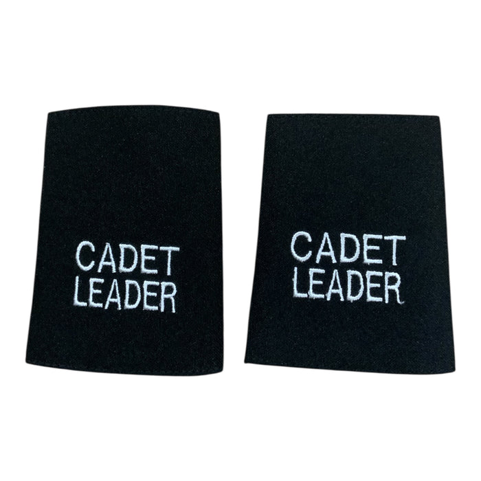 Cadet Rank Slides Black Various Grades