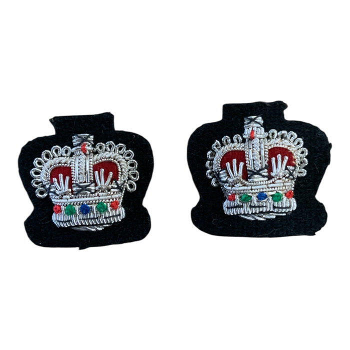 Superintendent Crown Badge Silver Wire Sew On RNKBDG-SUP-1