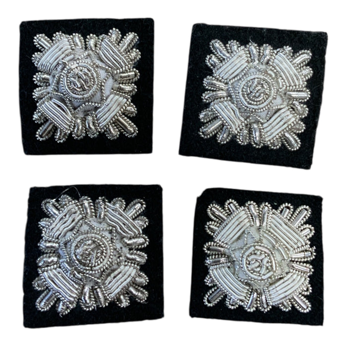 Inspector Rank Silver Wire Bath Stars Pips Sew On RNKBDG-INS-1
