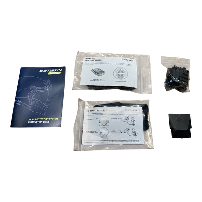 Revision Batlskin Viper P4 High Cut Black Ballistic Helmet Military Size Medium